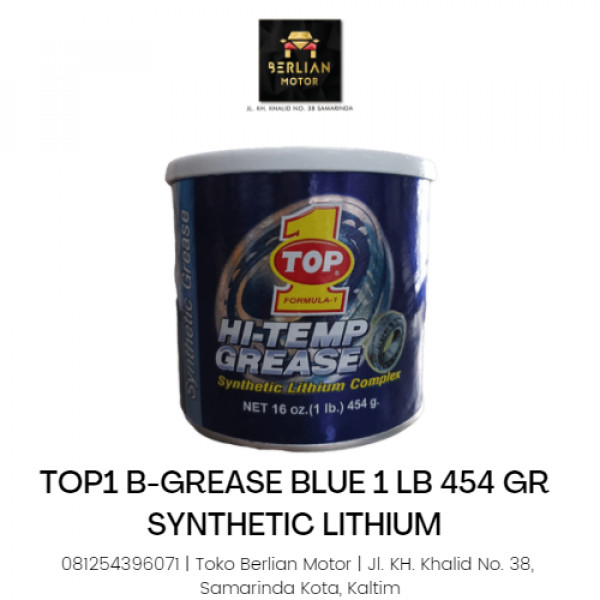 TOP1 B-GREASE BLUE 1LB 454 GR SYNTHETIC LITHIUM